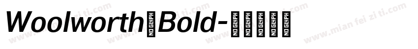 Woolworth Bold字体转换